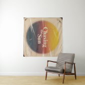 Die Sonne jagen Wandteppich (Beispiel (Horizontal))