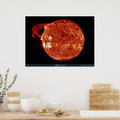Die Sonne - kolossale Solarprominenz Poster (Küche)