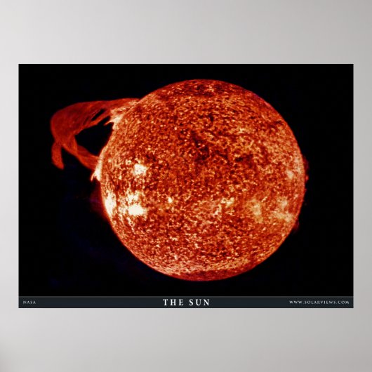 Die Sonne - kolossale Solarprominenz Poster (Vorne)