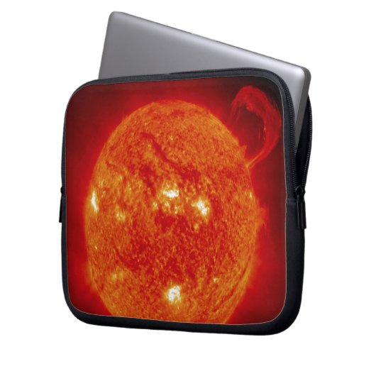 Die Sonne Laptopschutzhülle (Vorderseite Links)