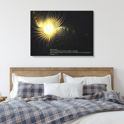 Die Sonne Leinwanddruck (Insitu (Schlafzimmer))