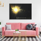 Die Sonne Leinwanddruck (Insitu (Wohnzimmer))