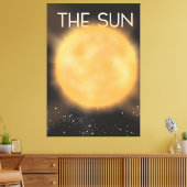 Die Sonne Leinwanddruck (Insitu (Wohnzimmer))