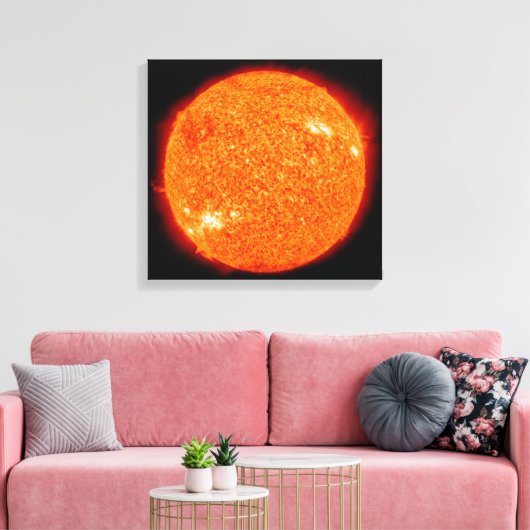 Die Sonne Leinwanddruck (Insitu (Wohnzimmer))