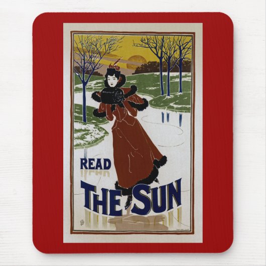 Die Sonne lesen Mousepad (Vorne)