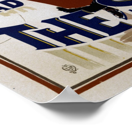 Die Sonne lesen Poster (Ecke)