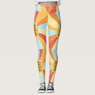 Die Sonne leuchtet jeden Tag und so sollten Sie 2 Leggings