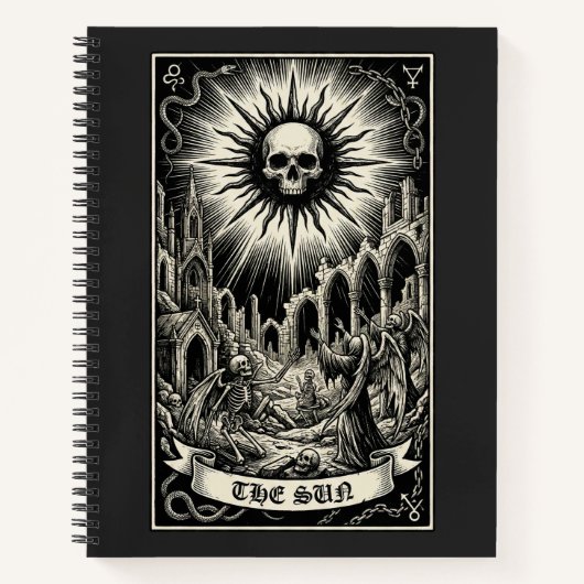 Die Sonne Major Arcana Notizblock (Vorderseite)