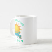 Die Sonne nutzen Kaffeetasse (Vorderseite Links)