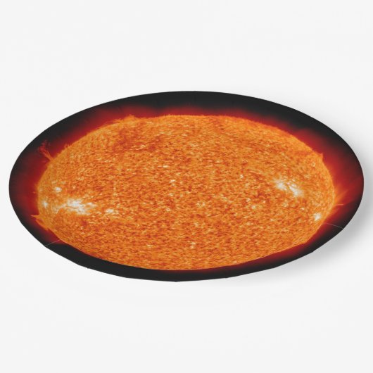 Die Sonne Pappteller (Schrägansicht)