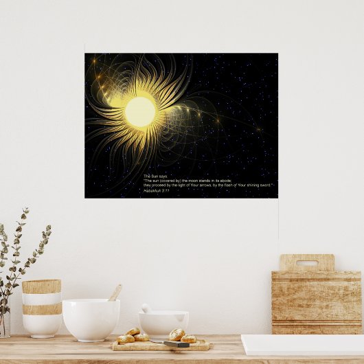 Die Sonne Poster (Küche)