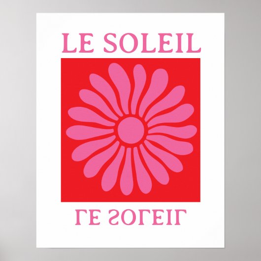 Die Sonne Poster (Vorne)