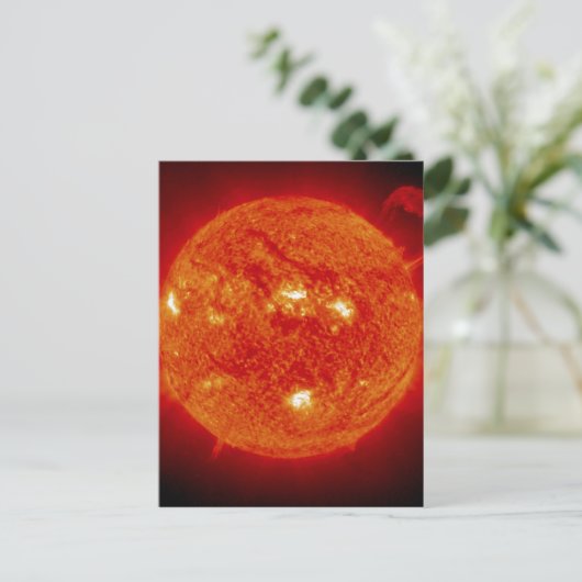 Die Sonne Postkarte (Stehend Vorderseite)