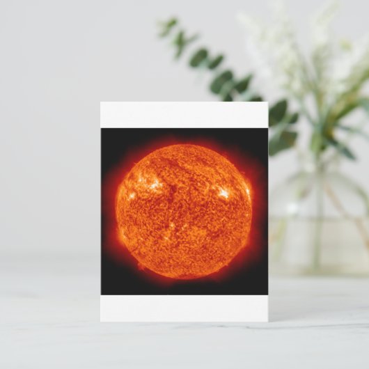Die Sonne Postkarte (Stehend Vorderseite)