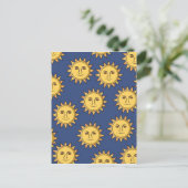 Die Sonne Postkarte (Stehend Vorderseite)