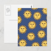 Die Sonne Postkarte (Vorne/Hinten)
