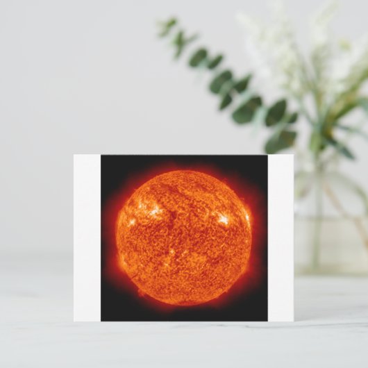 Die Sonne Postkarte (Stehend Vorderseite)