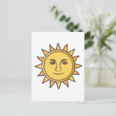 Die Sonne Postkarte (Stehend Vorderseite)