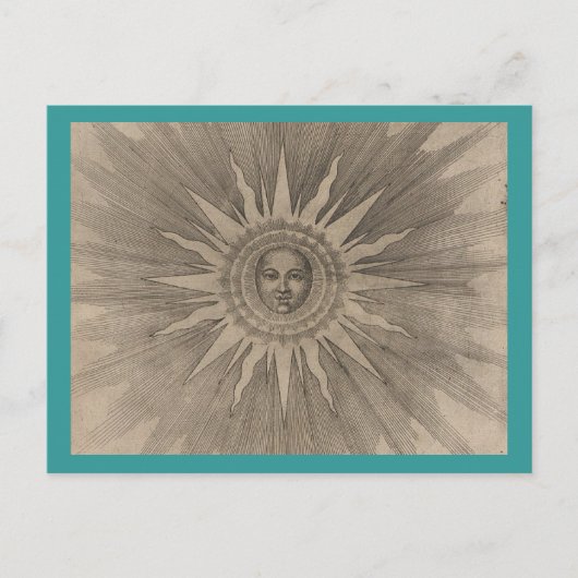 Die Sonne Postkarte (Vorderseite)