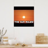 Die Sonne regiert! 3 Poster (Küche)