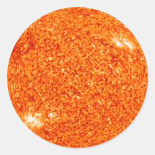 Die Sonne Runder Aufkleber