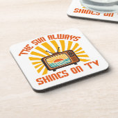 Die Sonne scheint immer auf TV-80er Musik Tribute Getränkeuntersetzer (Linke Seite)