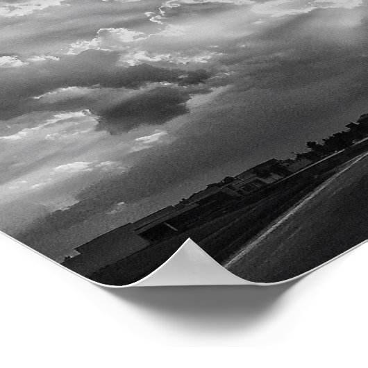 Die Sonne scheint immer noch über dem Druck Poster (Ecke)