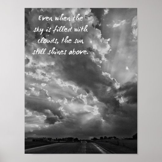 Die Sonne scheint immer noch über dem Druck Poster (Vorne)