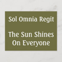 Die Sonne scheint - lateinisches Zitat