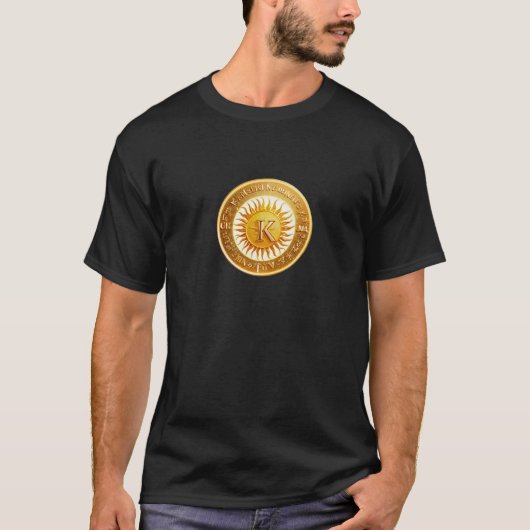 Die Sonne scheint mit dem Buchstaben k T-Shirt (Vorderseite)