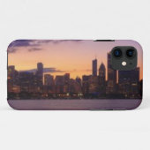 Die Sonne-Sets über dem Chicagoskyline Case-Mate iPhone Hülle (Rückseite (Horizontal))