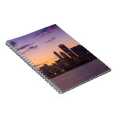 Die Sonne-Sets über dem Chicagoskyline Notizblock (Rechte Seite)