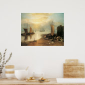 Die Sonne steigt durch Dampf auf, J. M. W. Turner Poster (Küche)