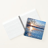 "Die Sonne steigt jeden Morgen" Goldenes Foto Notizblock (Innenseite)