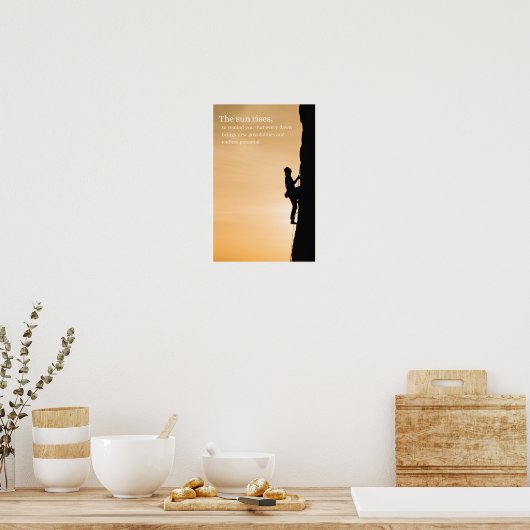 Die Sonne steigt Poster (Küche)