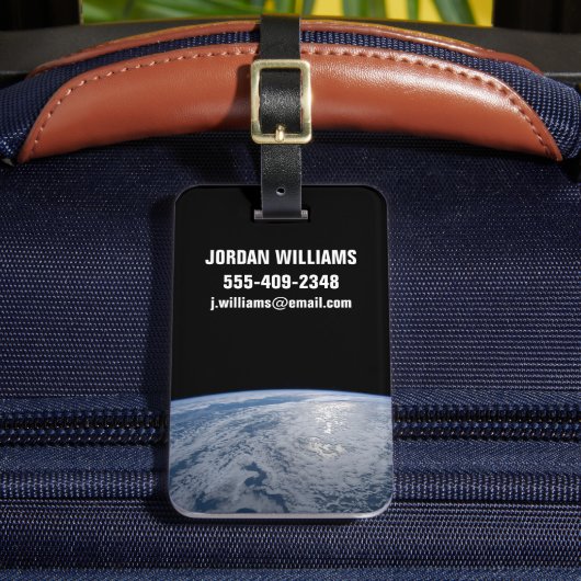 Die Sonne strahlt auf dem Südpazifik. Gepäckanhänger (Vorderseite Insitu 2)