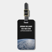 Die Sonne strahlt auf dem Südpazifik. Gepäckanhänger (Vorderseite vertikal)