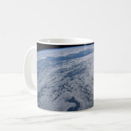 Die Sonne strahlt auf dem Südpazifik. Kaffeetasse (Vorderseite Links)