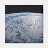 Die Sonne strahlt auf dem Südpazifik. Magnet (Vorne)