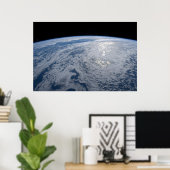 Die Sonne strahlt auf dem Südpazifik. Poster (Heimbüro)