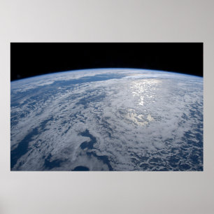 Die Sonne strahlt auf dem Südpazifik. Poster