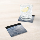 Die Sonne strahlt auf dem Südpazifik. Rechteckiger Pappuntersetzer (Vor Ort)