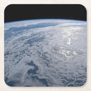 Die Sonne strahlt auf dem Südpazifik. Rechteckiger Pappuntersetzer