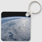 Die Sonne strahlt auf dem Südpazifik. Schlüsselanhänger (Rückseite)