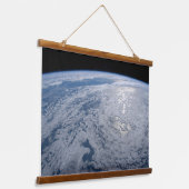 Die Sonne strahlt auf dem Südpazifik. Wandteppich Mit Holzrahmen (Gewinkelt)