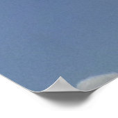 Die Sonne strahlt immer hinter dem Wolkenplakat Poster (Ecke)