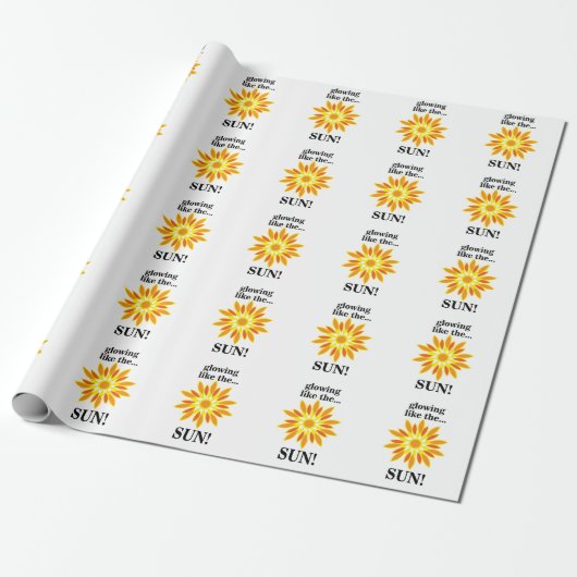 Die Sonne strahlt wie die Sonne Geschenkpapier (Ungerollt)