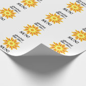 Die Sonne strahlt wie die Sonne Geschenkpapier (Ecke)