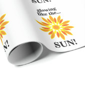 Die Sonne strahlt wie die Sonne Geschenkpapier (Rolleneckpunkt)