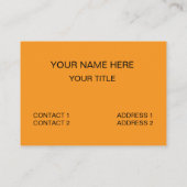 Die Sonne strahlt wie die Sonne Visitenkarte (Rückseite)